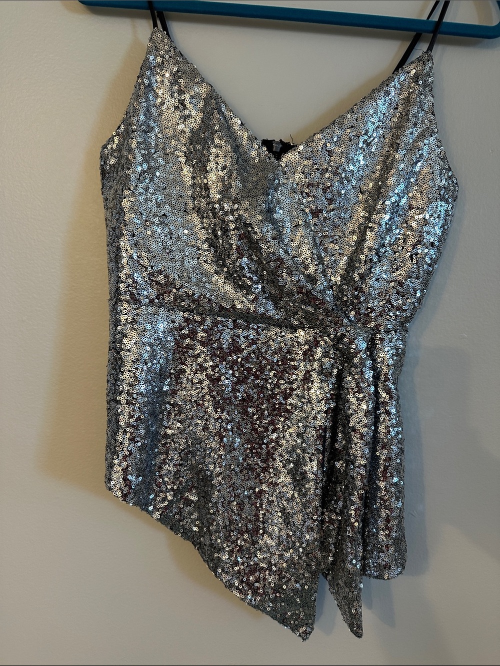DO+BE Silver Sequin Party Dress